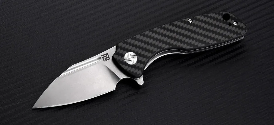 Artisan Cutlery Wren Liner Lock G10/Carbon Fiber (3.54" SW D2)