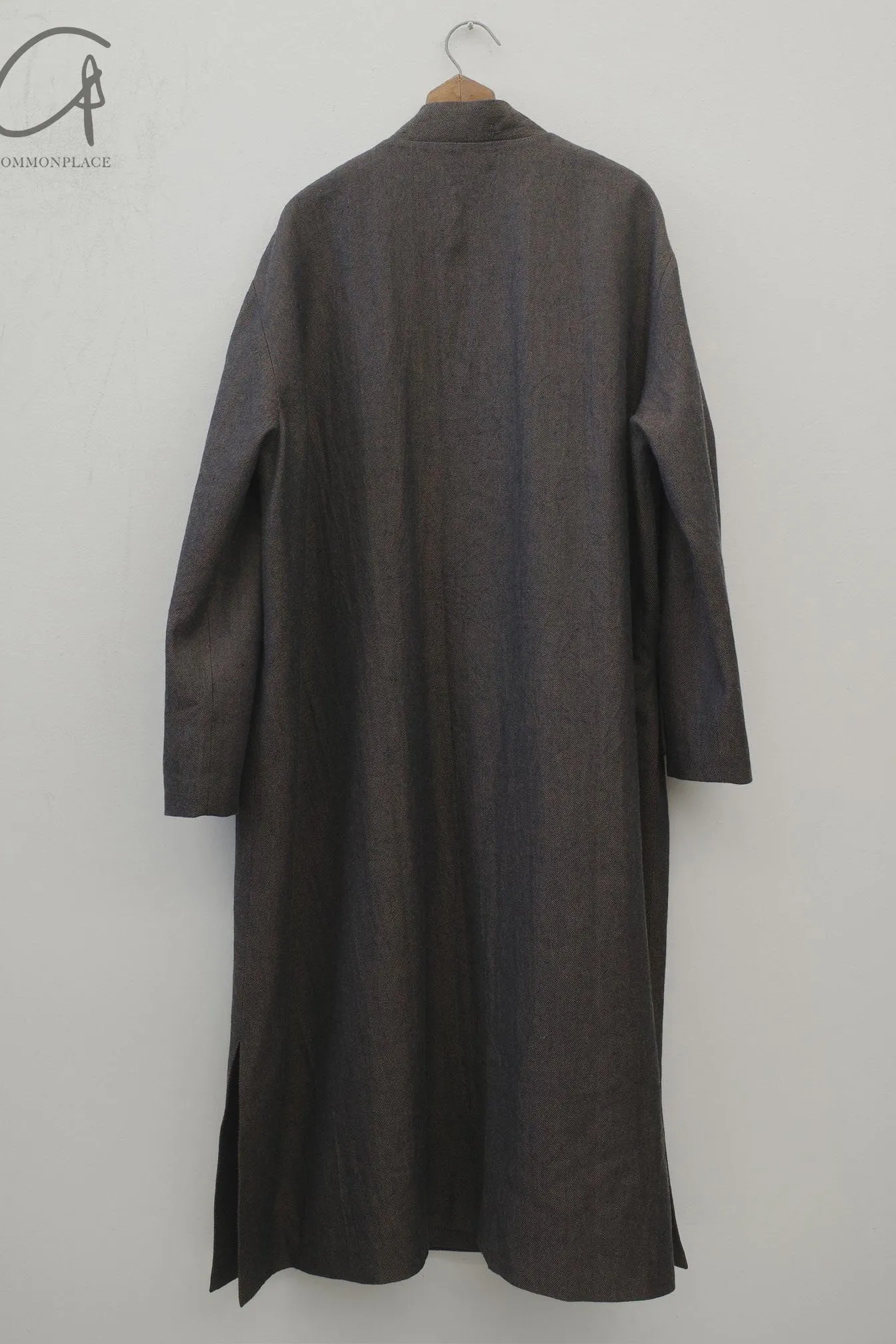 AVIVA JIFEI XUE 24 Autumn and Winter Wool Linen Denim Long Kimono Jacket AJX-FW24-LKJ-WLD-NZ Denim