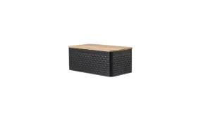 Bamboo And Wood Bread Box