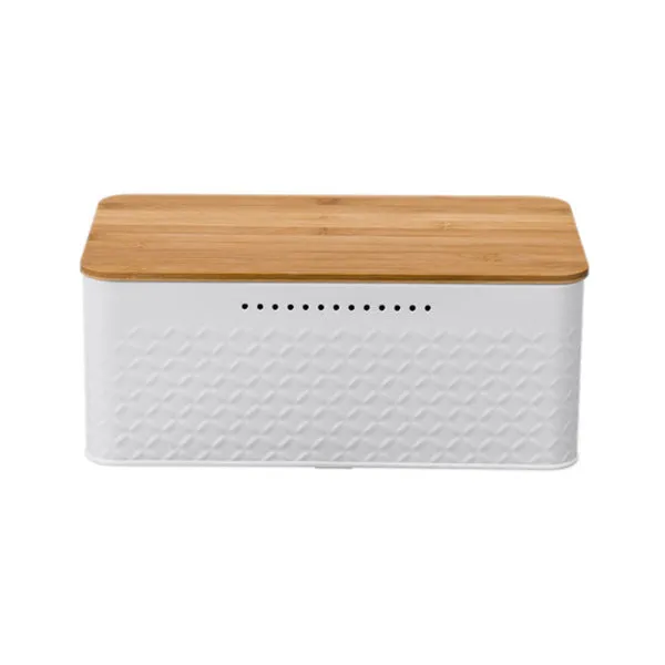 Bamboo And Wood Bread Box