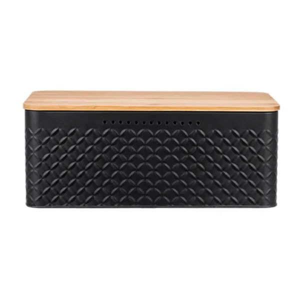 Bamboo And Wood Bread Box