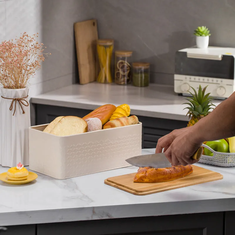 Bamboo And Wood Bread Box