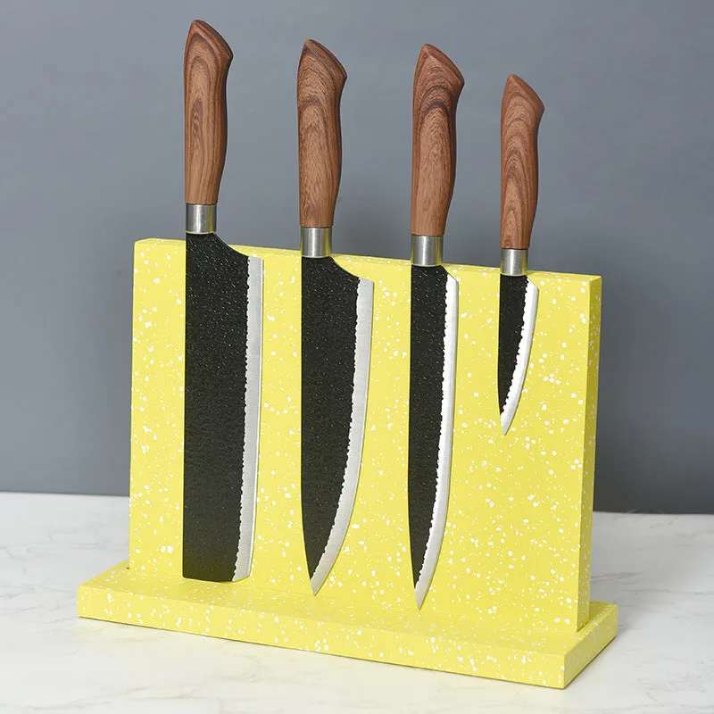 Bamboo Double-Sided Magnetic Knife Rack