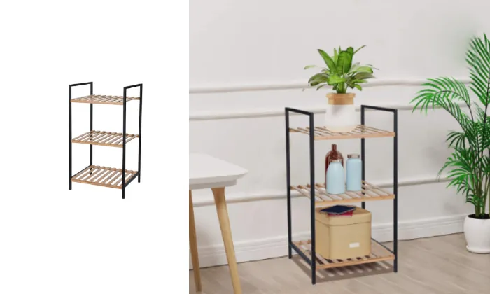 Bamboo  Rack - 3 Shelves - Eco-friendly