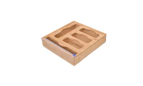 Bamboo-Zip Lock and Wrap Dispenser