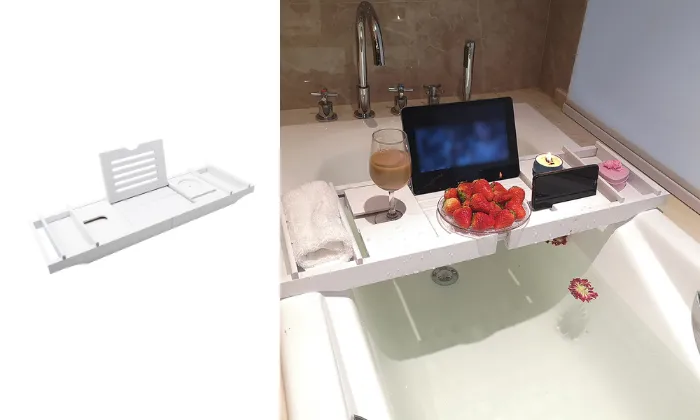 Bathtub Caddy Tray Smartphone Bracket