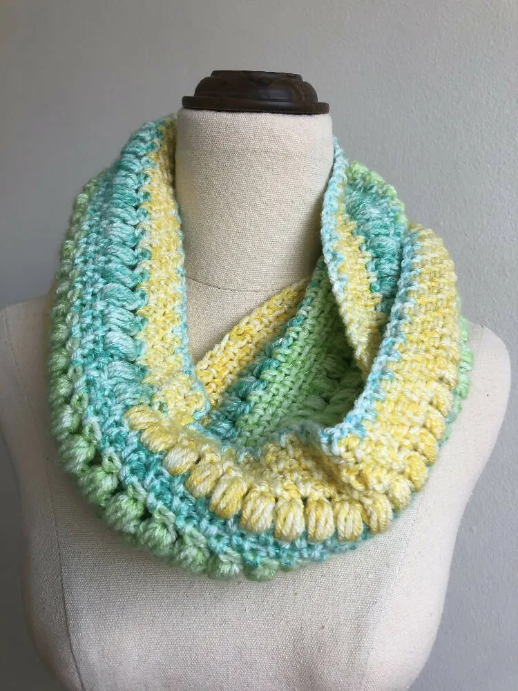 Bubble & Dots Infinity Scarf