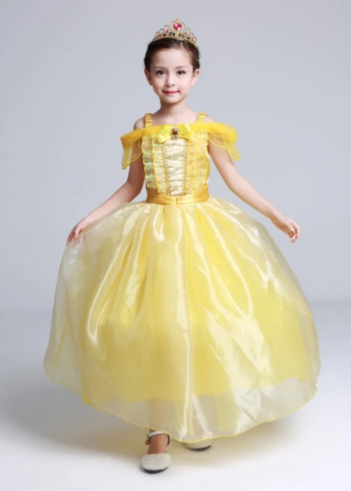 Children's Clothing Christmas Performance Dress Girl's Dress Beauty and Beast Princess Dress