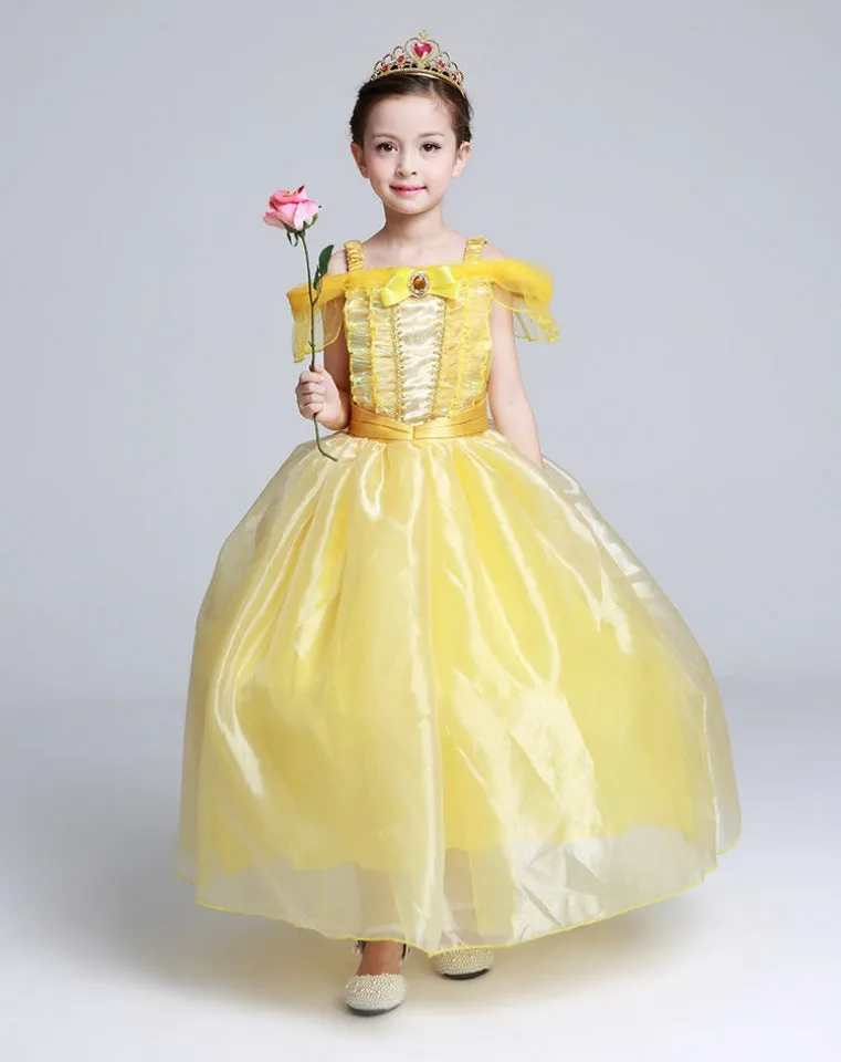 Children's Clothing Christmas Performance Dress Girl's Dress Beauty and Beast Princess Dress