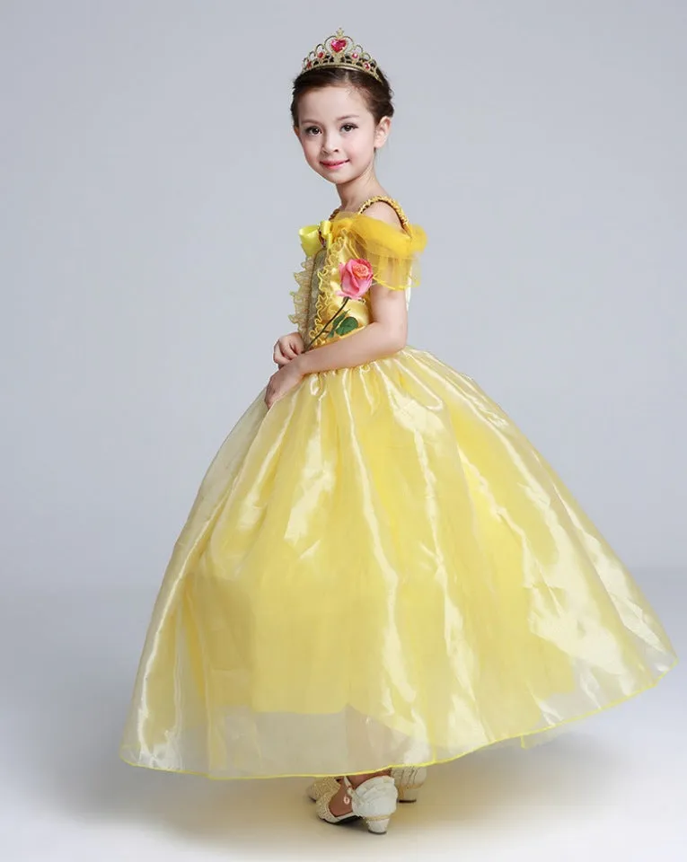 Children's Clothing Christmas Performance Dress Girl's Dress Beauty and Beast Princess Dress