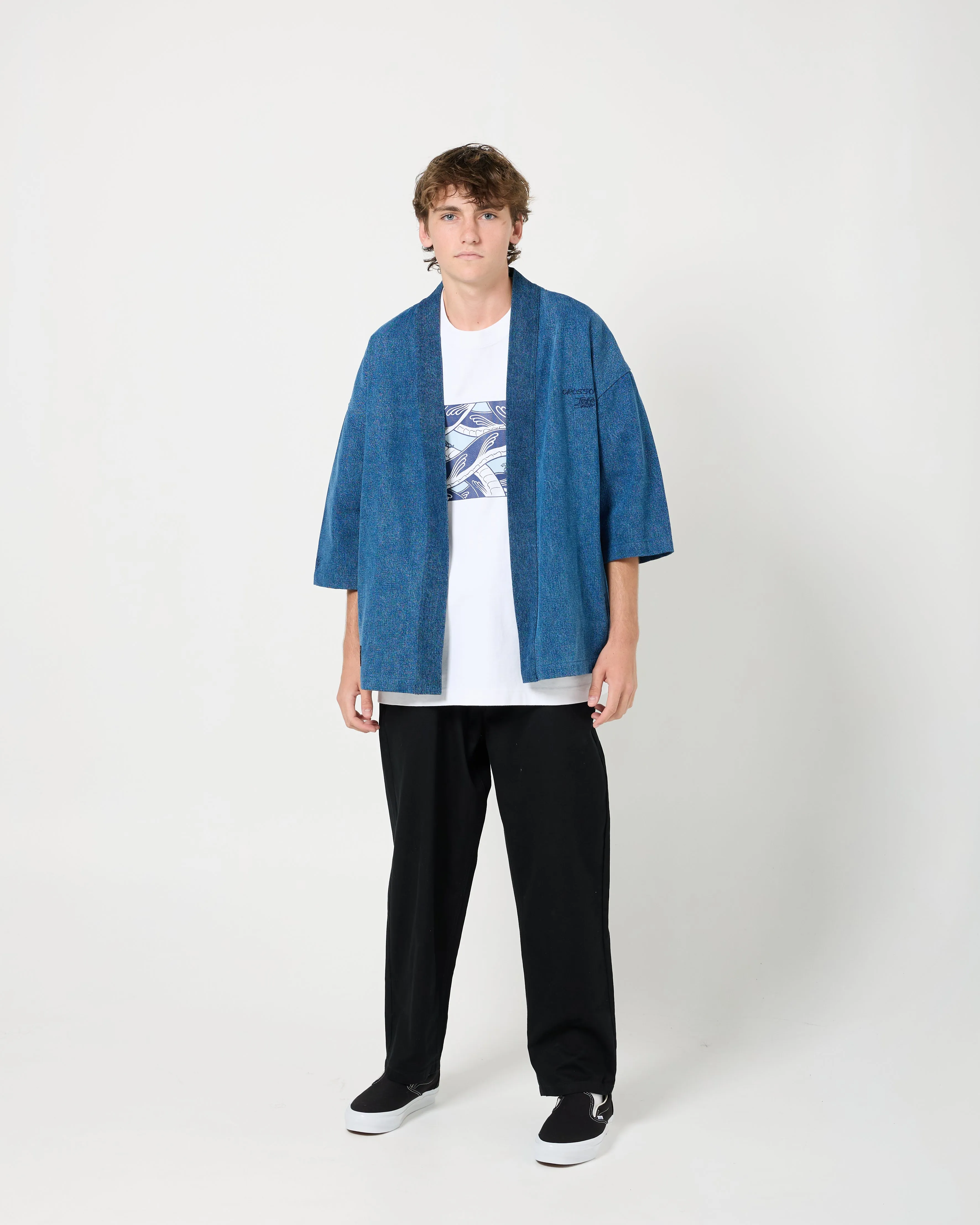 Crossover x Temple of Skate 'The Push' Kimono Jacket | Denim
