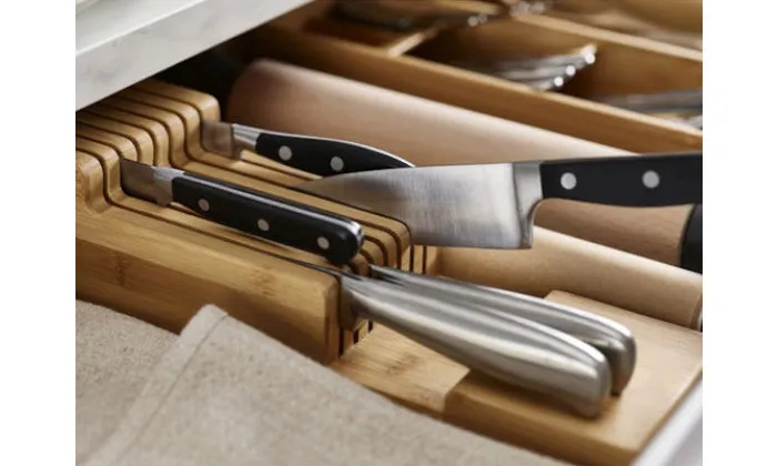Fine Living - Bamboo Knife Organizer