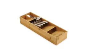 Fine Living - Bamboo Space Saver Cutlery Organizer