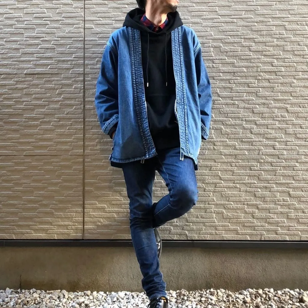Kimono Denim Jacket - Long Sleeve
