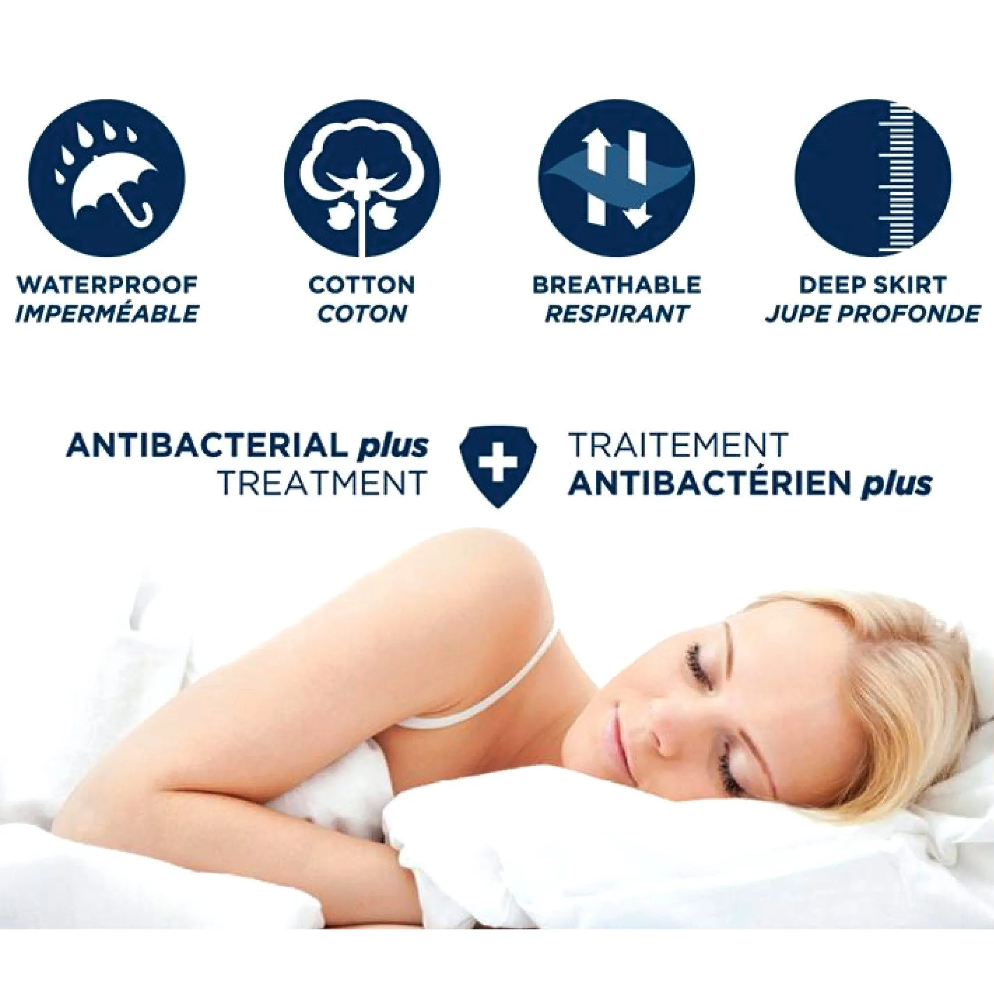 Lauren Taylor - Antibacterial Waterproof Mattress Protector