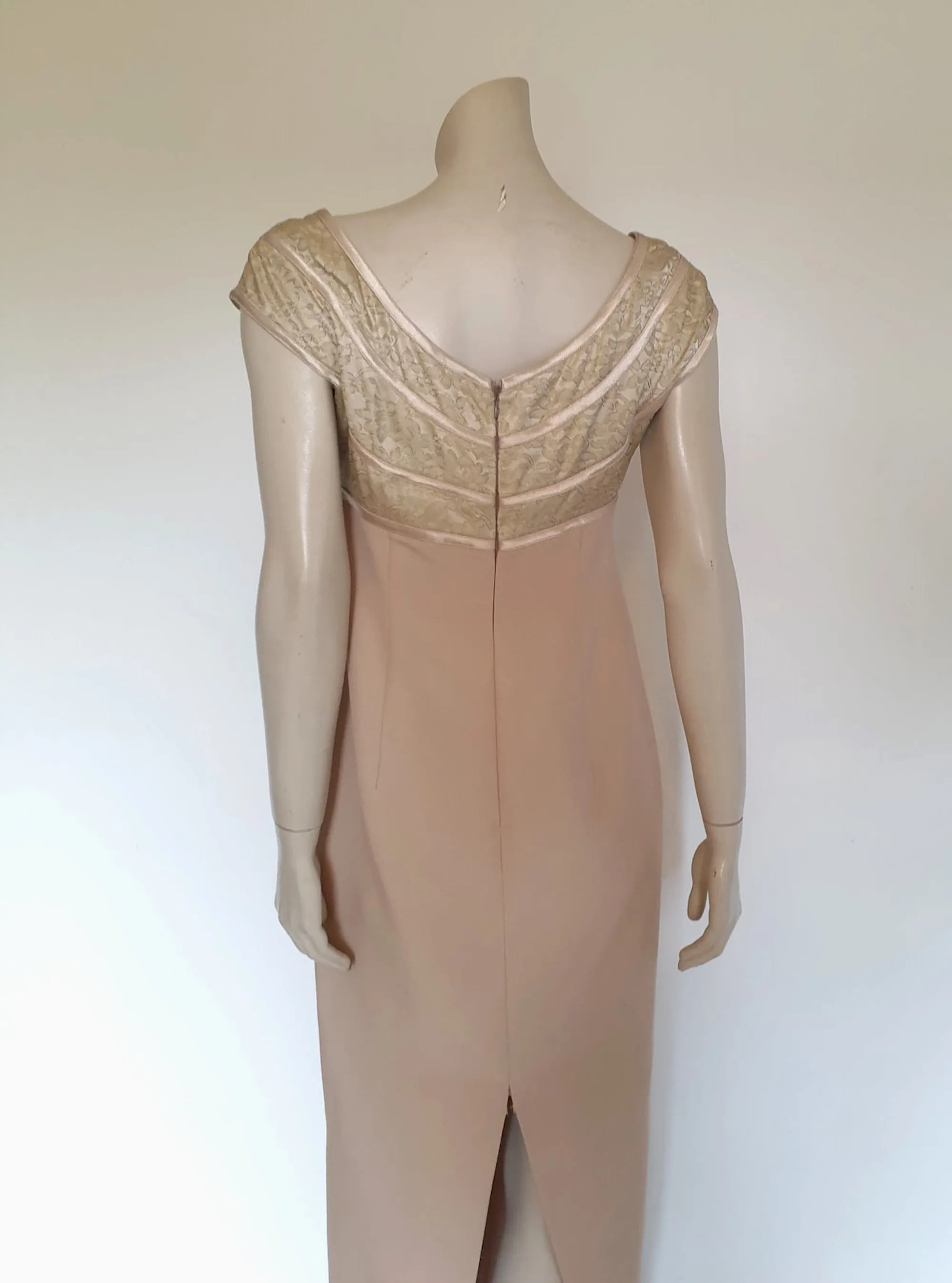Lurex Old Gold Formal Dress by Teena Varigos - M