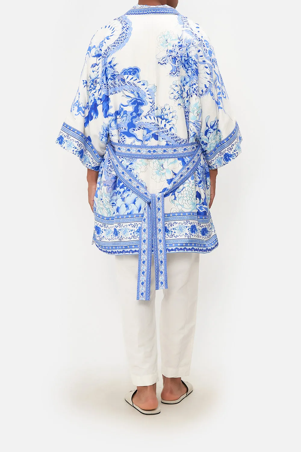 REVERSIBLE MID LENGTH ROBE HEART OF A DRAGON
