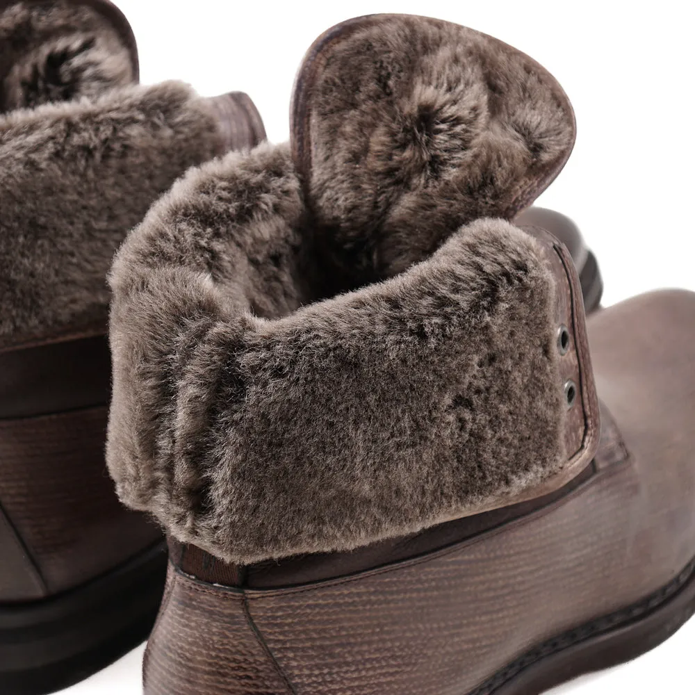 Santoni Ankle Boots with Shearling Lining