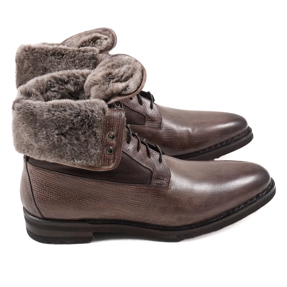 Santoni Ankle Boots with Shearling Lining