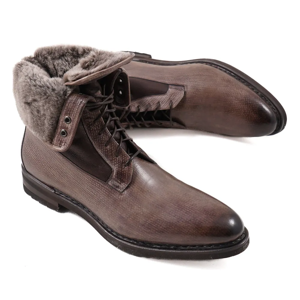 Santoni Ankle Boots with Shearling Lining