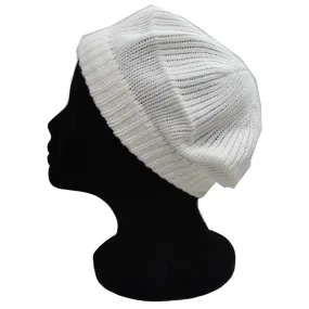 Solid Knit Beret-Ivory