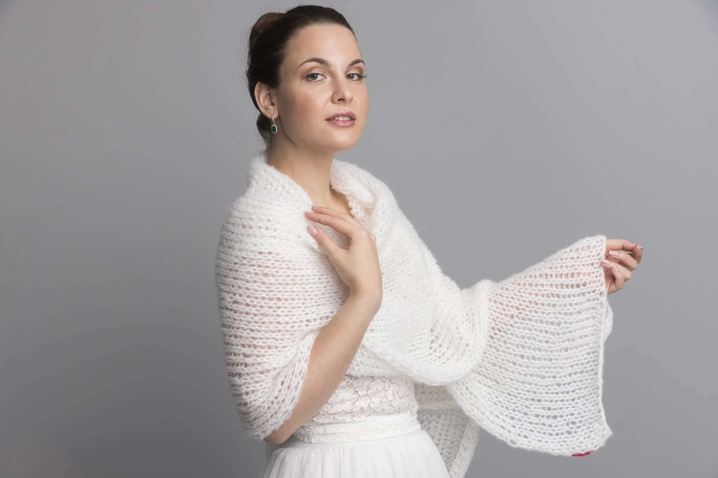 STRICK-SET Stola SUSI hautfreundlich für Braut- & Abendkleider
