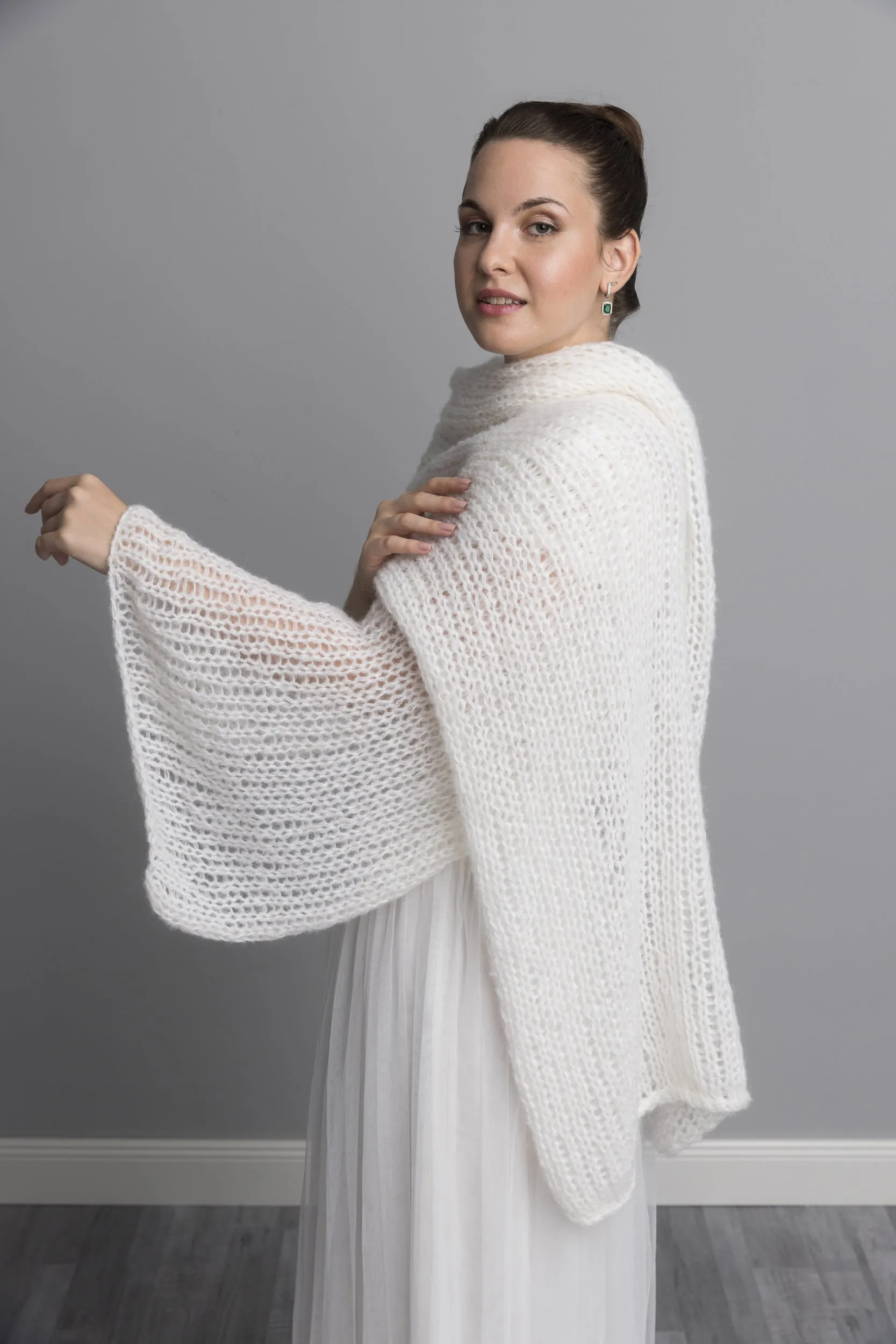 STRICK-SET Stola SUSI hautfreundlich für Braut- & Abendkleider