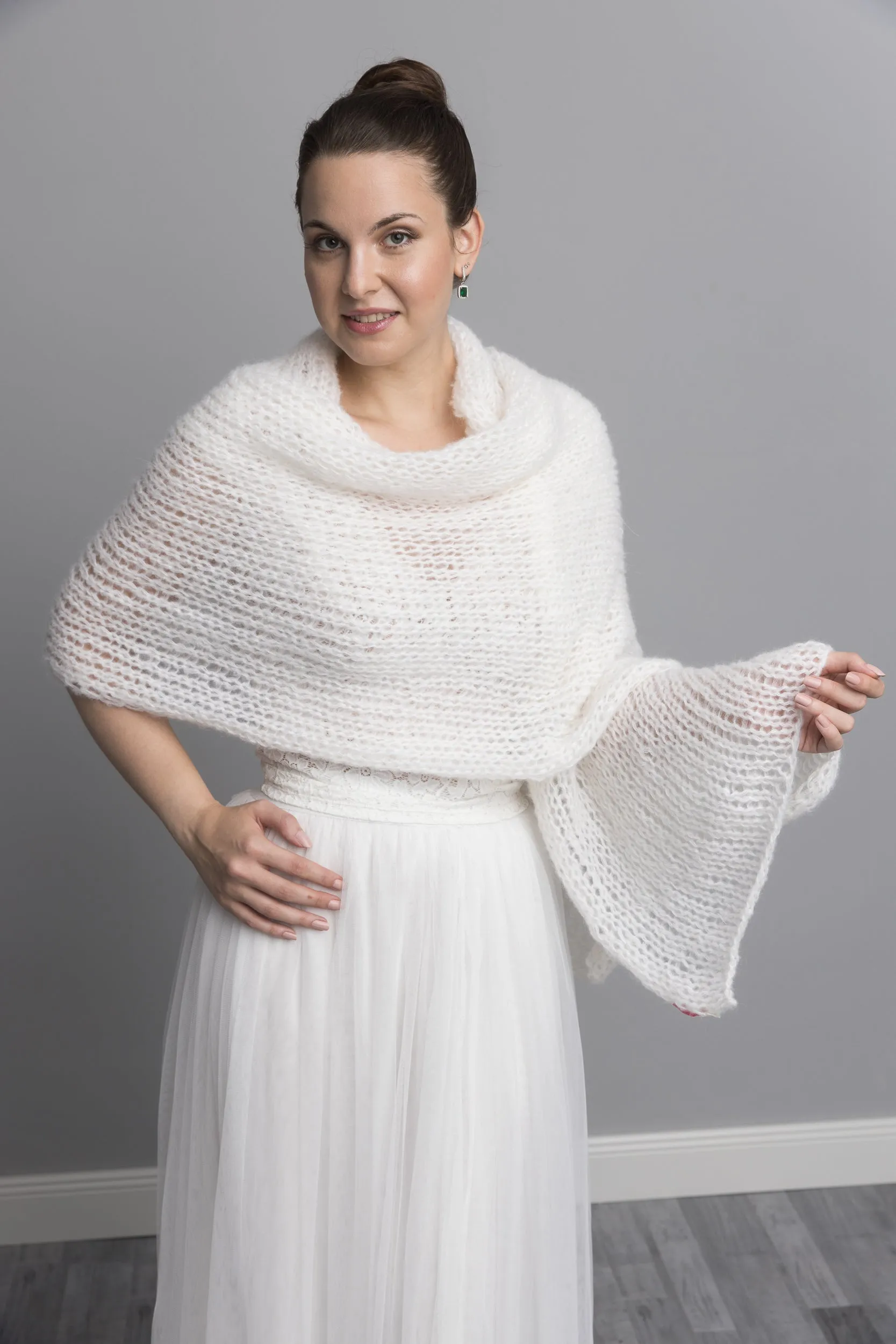 STRICK-SET Stola SUSI hautfreundlich für Braut- & Abendkleider