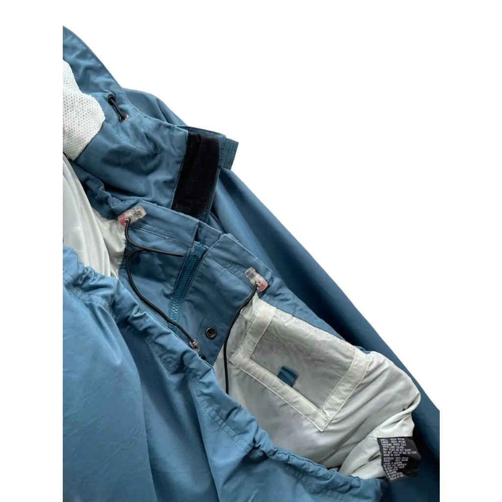 Vintage 2000's Oakley Men's Teal Nylon Ski Jacket