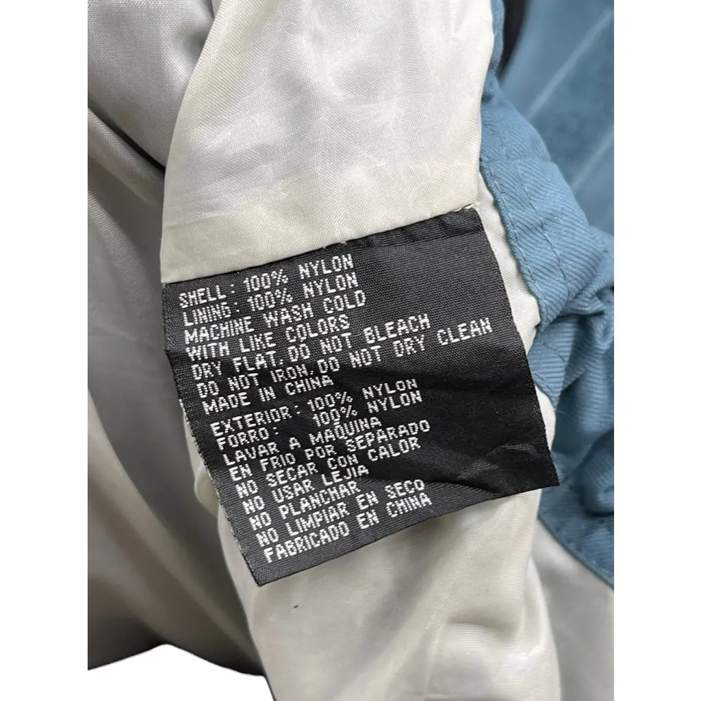 Vintage 2000's Oakley Men's Teal Nylon Ski Jacket